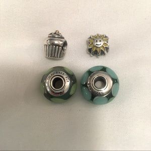Pandora charms. Glass charms and summer charms